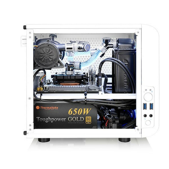 Cutie Semiunitate Mini ITX THERMALTAKE Core V1 Snow Edition Alb