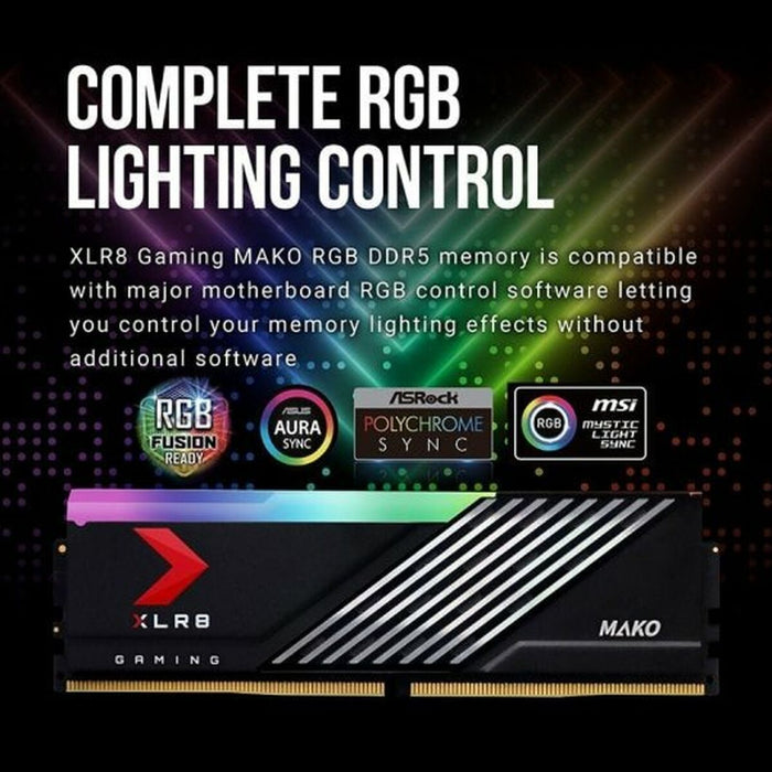 Memorie RAM PNY XLR8 Gaming MAKO EPIC-X 32 GB DIMM 6400 MHz CL40