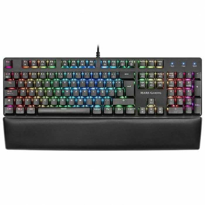 Tastatură Gaming Tacens MK5BES Albastru Negru Qwerty Spaniolă