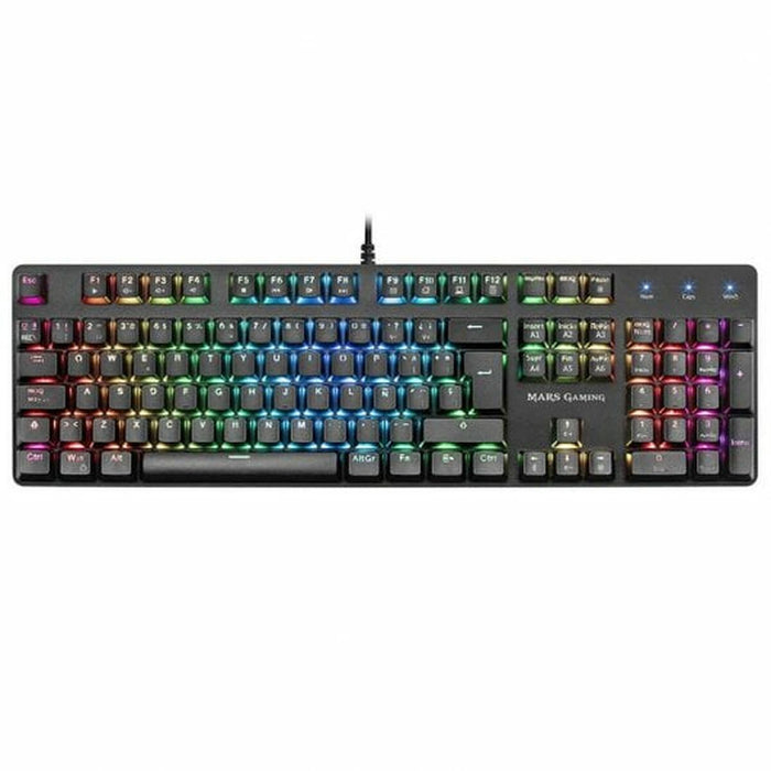 Tastatură Gaming Tacens MK5BES Albastru Negru Qwerty Spaniolă