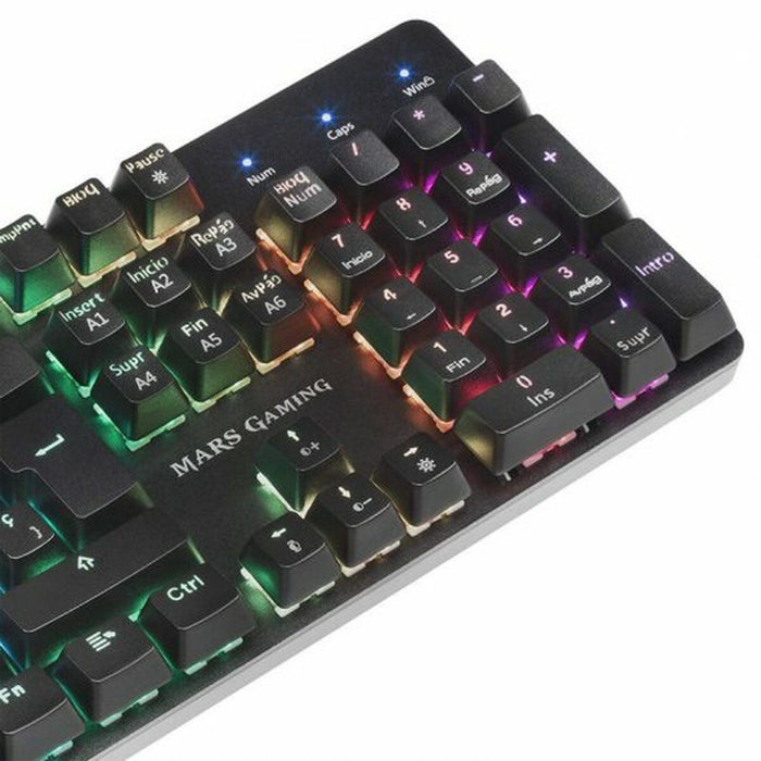 Tastatură Gaming Tacens MK5BES Albastru Negru Qwerty Spaniolă