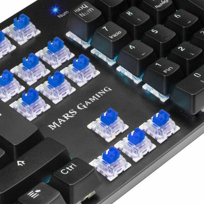 Tastatură Gaming Tacens MK5BES Albastru Negru Qwerty Spaniolă