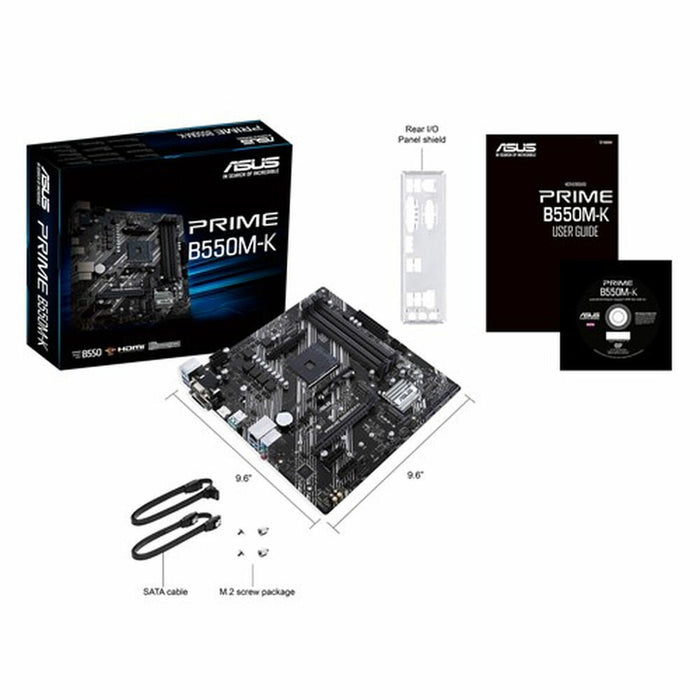 Placă de Bază Asus PRIME B550M K mATX AM4 AMD B550 AMD AMD AM4