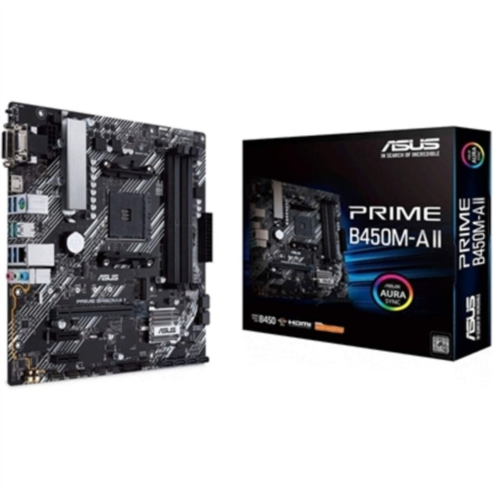 Placă de Bază Asus PRIME B450M-A II mATX DDR4 AM4 AMD B450 AMD AMD AM4