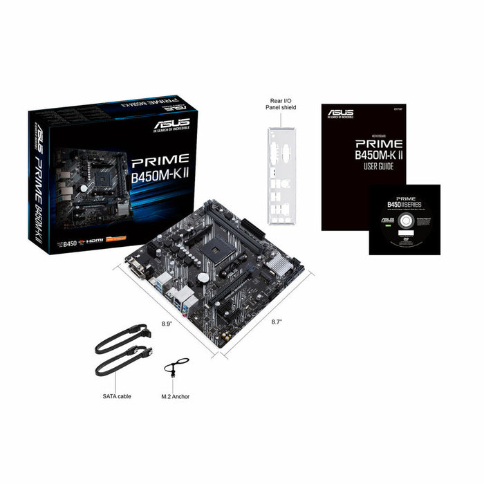 Placă de Bază Asus Prime B450M-K II mATX AM4