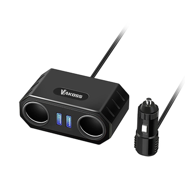 Încărcător portabil Vakoss Automobile Power Adapter Negru