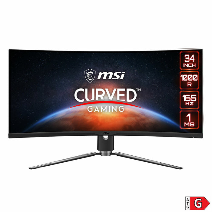 Monitor MSI 343CQR Curbă 34" 165 Hz VA LCD 50-60  Hz
