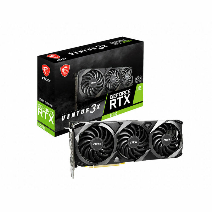 Placă Grafică MSI GeForce RTX 3060 VENTUS 3X 12G OC GeForce RTX 3060 12 GB RAM 12 GB GDDR6X