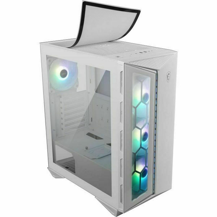 Unitate Semi-tower ATX MSI CAS MPG GUNGNIR 110R WHITE Alb RGB Negru