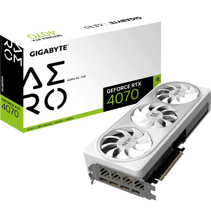 Placă Grafică Gigabyte GV-N4070AERO OC-12GD GEFORCE RTX 4070 GDDR6X 12 GB