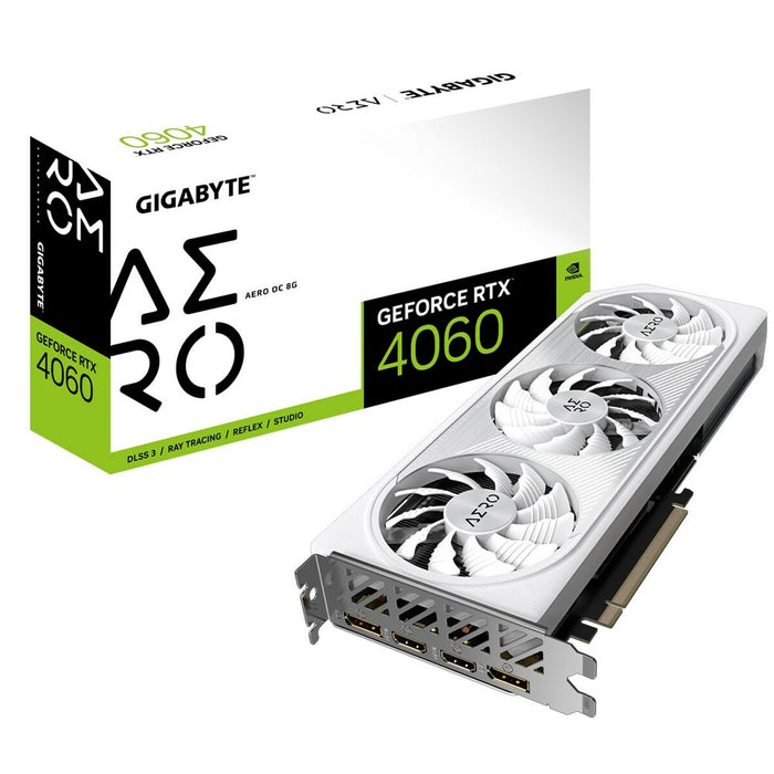 Placă Grafică Gigabyte GV-N4060AERO OC-8GD Geforce RTX 4060 GDDR6