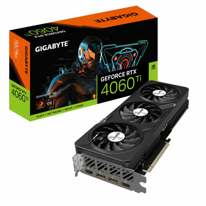 Placă Grafică Gigabyte GeForce RTX 4060 Ti Gaming OC 16 GB GDDR6 Geforce RTX 4060 Ti