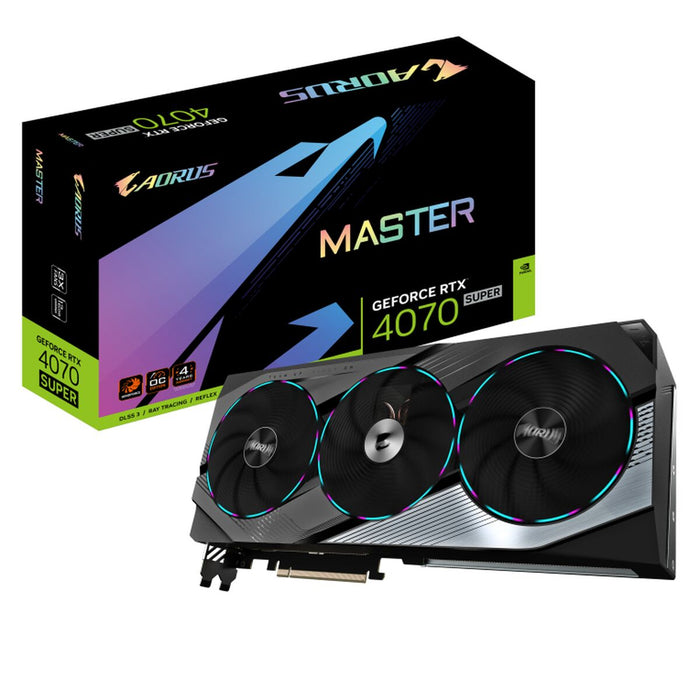 Placă Grafică Gigabyte AORUS GeForce RTX 4070 SUPER MASTER GEFORCE RTX 4070 12 GB GDDR6