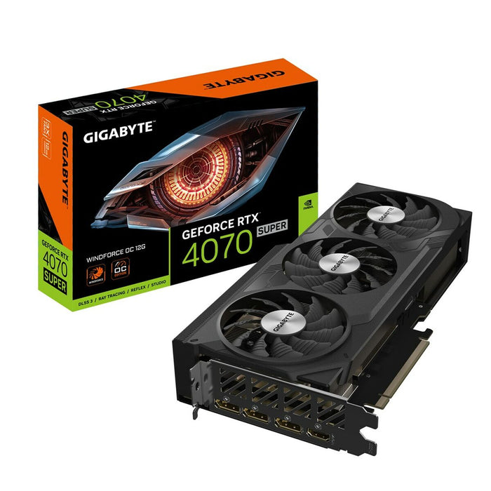 Placă Grafică Gigabyte GV-N407SWF3OC-12GD GEFORCE RTX 4070 12 GB RAM