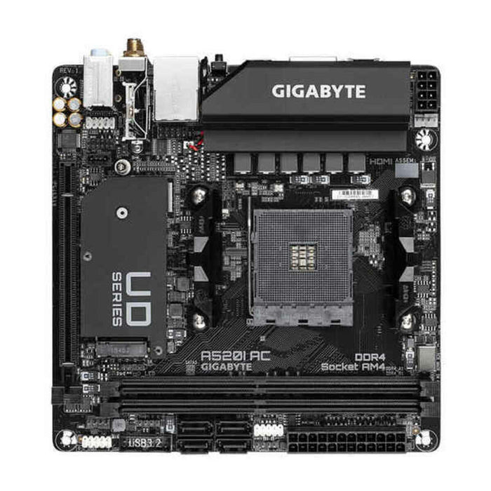 Placă de Bază Gigabyte A520I AC   AM4     AMD A520 AMD AMD AM4