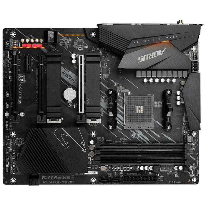 Placă de Bază Gigabyte B550 AORUS ELITE AX V2 Intel Wi-Fi 6 AMD B550 AMD AMD AM4