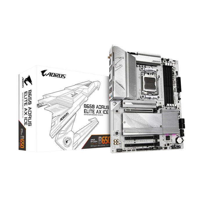 Placă de Bază Gigabyte B650 AORUS ELITE AX ICE Intel Wi-Fi 6 AMD B650 AMD AM5
