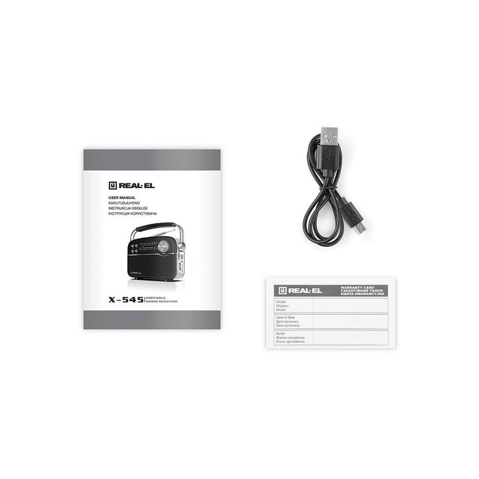 Radio Real-El X-545 Negru Argintiu