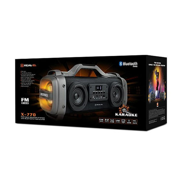 Difuzoare Bluetooth Real-El X-770 Negru 60 W