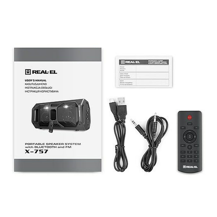 Difuzor Bluetooth Portabil Real-El X-757 Negru Multi 50 W