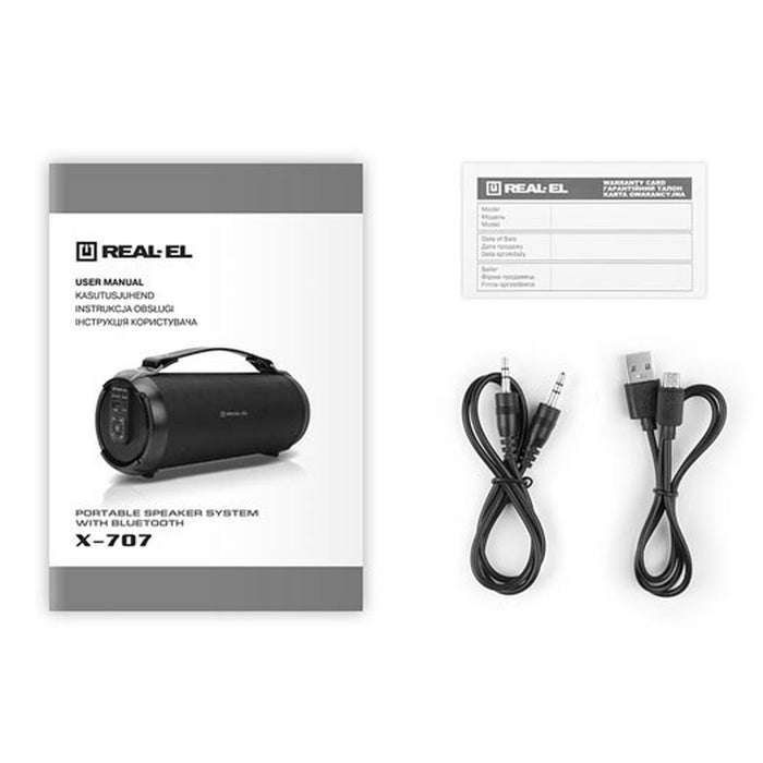 Difuzor Bluetooth Real-El EL121600009 Negru 8 W