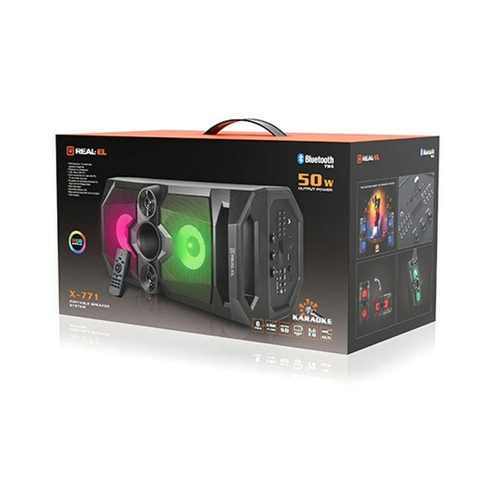 Difuzor Bluetooth Real-El REAL-EL X-771 Negru Multicolor