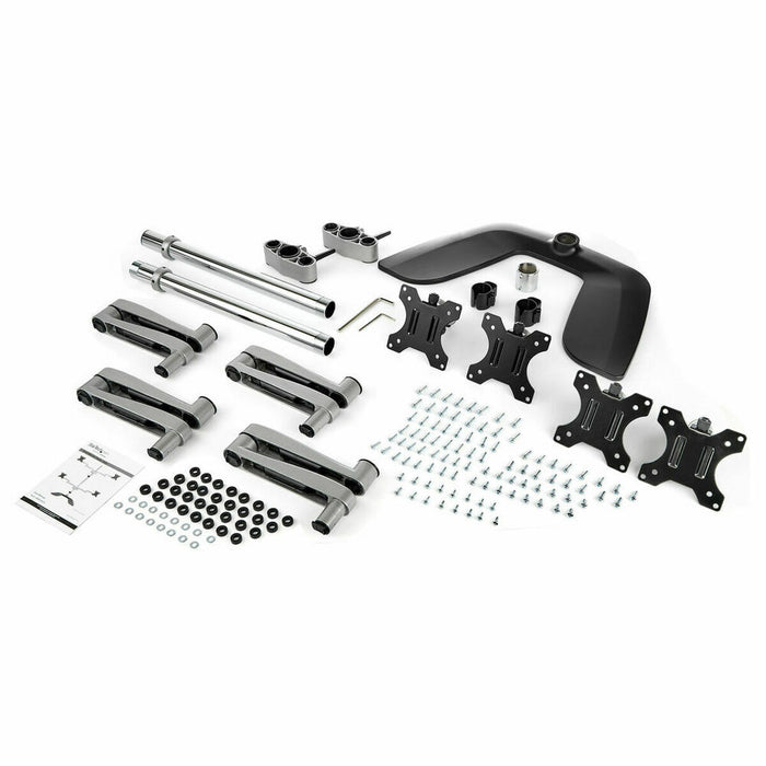 Suport de Masă pentru Ecran Startech ARMQUADSS Negru/Argintiu 32"