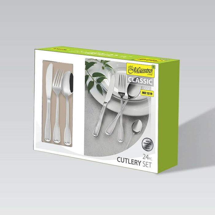 Set de Tacâmuri Feel Maestro MR-1519-24 Argintiu Oțel inoxidabil