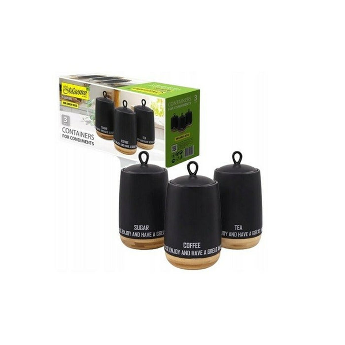Set de 3 tuburi Feel Maestro MR-20029-03CS Ceramică (3 Piese)