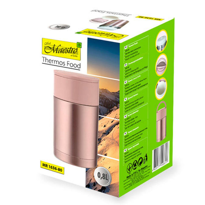 Termos Feel Maestro MR-1636 Roz Auriu* Oțel inoxidabil 800 ml