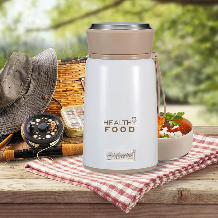 Termos Feel Maestro Alb Oțel inoxidabil Plastic 800 ml