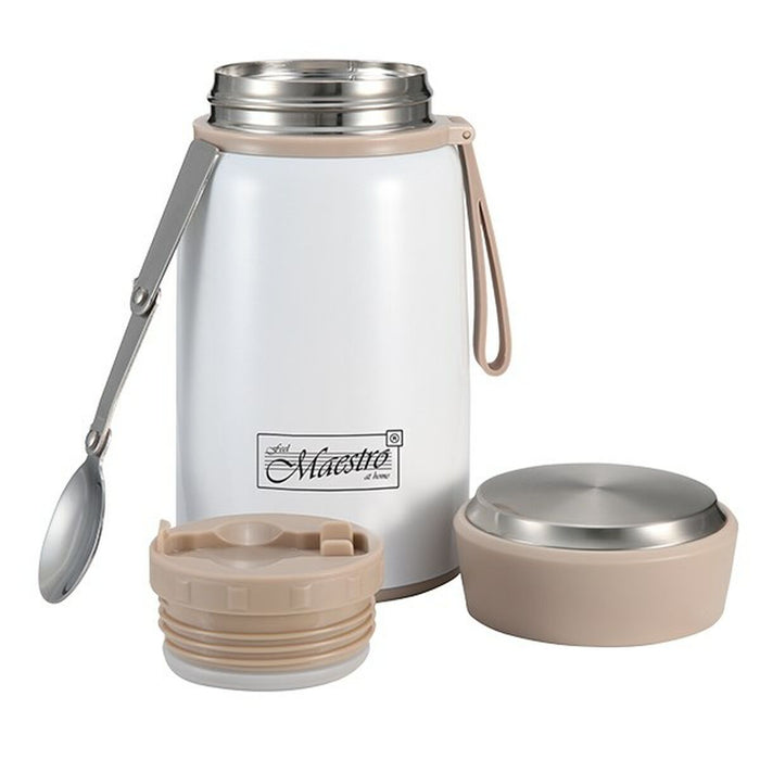 Termos Feel Maestro Alb Oțel inoxidabil Plastic 800 ml