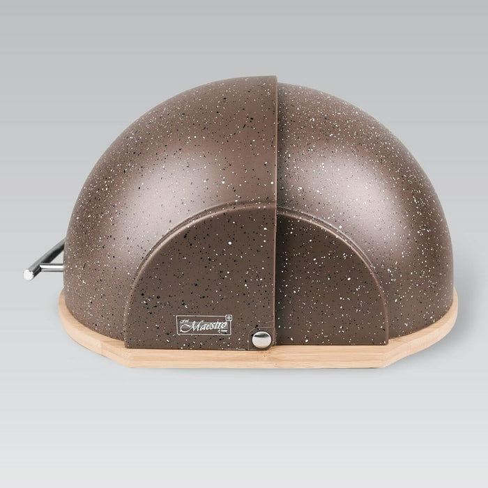 Coș pentru pâine Feel Maestro MR-1678 Maro Bronz Argintiu Lemn Plastic 1 Piese