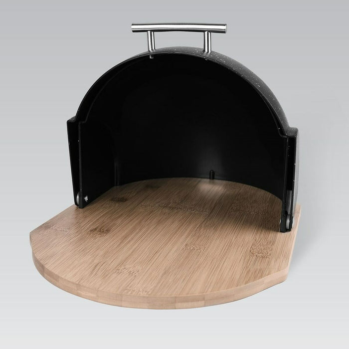 Coș pentru pâine Feel Maestro MR-1678G Negru Argintiu Lemn Plastic