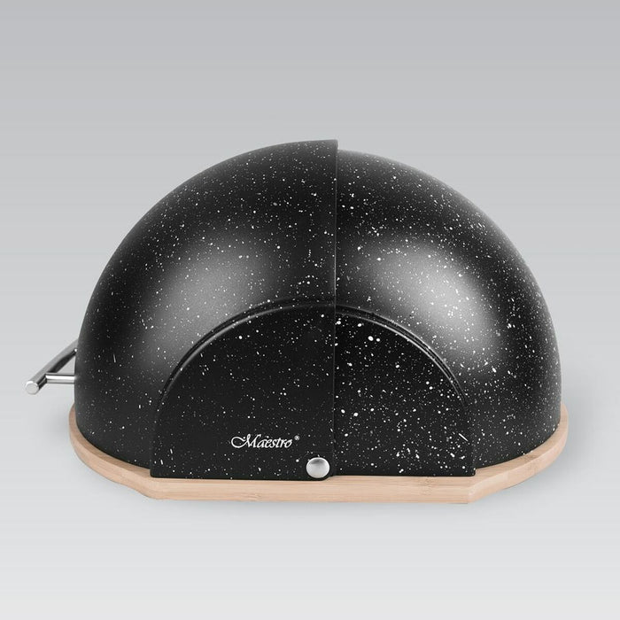Coș pentru pâine Feel Maestro MR-1678G Negru Argintiu Lemn Plastic