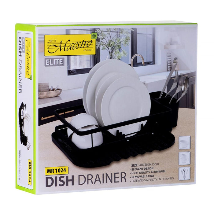 Scurgător de Vase pentru Chiuvetă Feel Maestro MR-1024 36,5 x 40 x 15 cm Negru