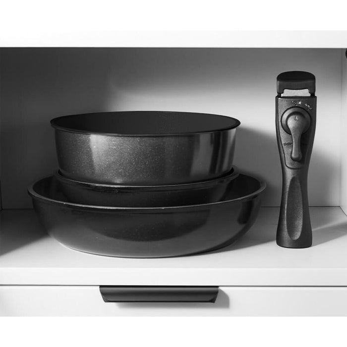 Set de tigăi Feel Maestro MR-4800-7 Negru Silicon Aluminiu Ø 18 cm Ø 26 cm