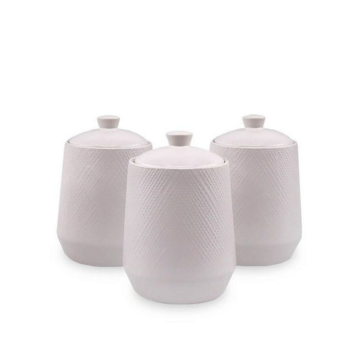 Set de 3 tuburi Feel Maestro MR-20002-03CS Alb Ceramică (3 Piese)