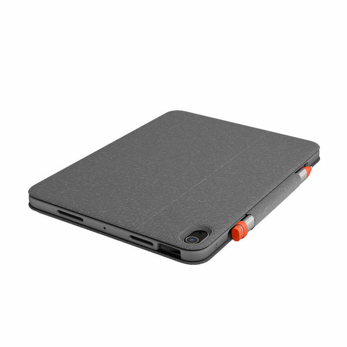 Husă pentru Tabletă și Tastatură Logitech iPad Air 2020 Gri Qwerty Spaniolă QWERTY