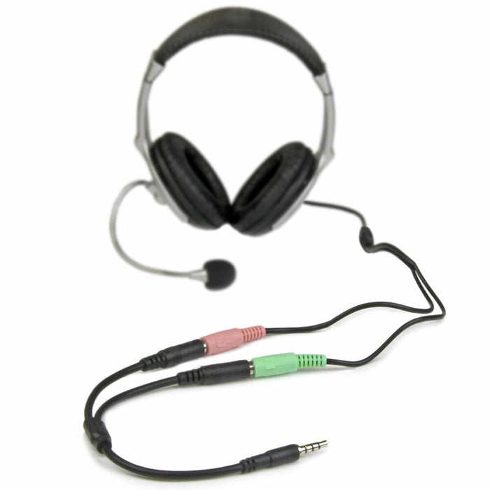 Adaptor Audio Jack Startech MUYHSMFF             Negru 0,2 m