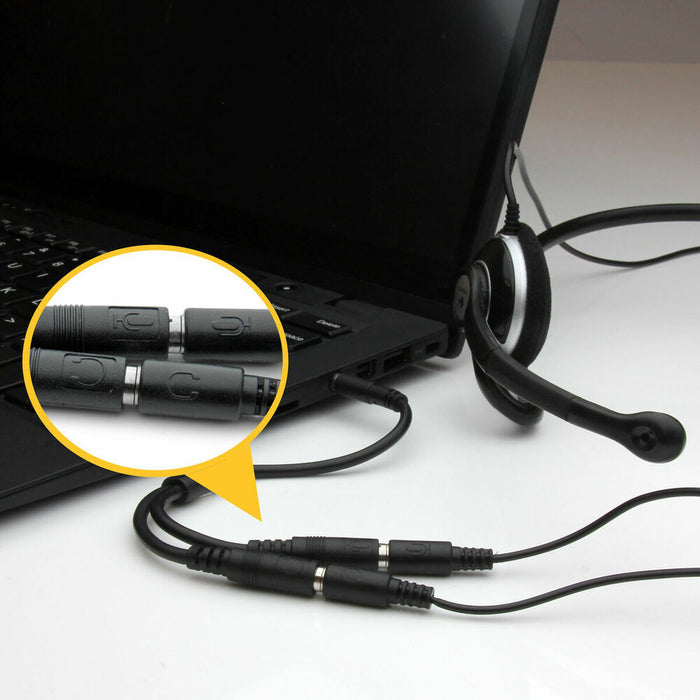 Adaptor Audio Jack Startech MUYHSMFF             Negru 0,2 m