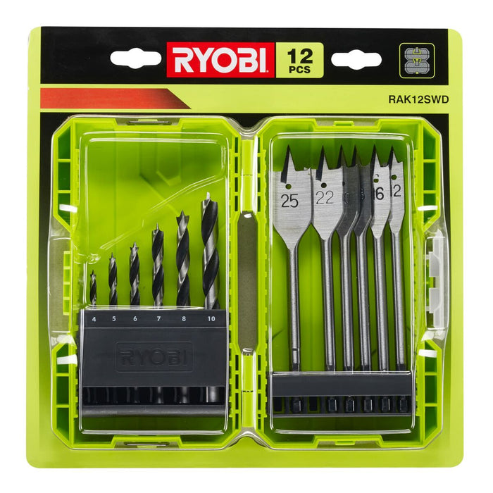 Set de rulouri Ryobi Lemn 12 Piese