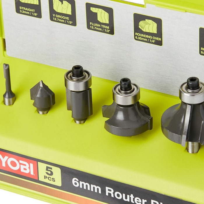 Set de burghie Ryobi RAKRBS5 5 Piese Ø 6 mm