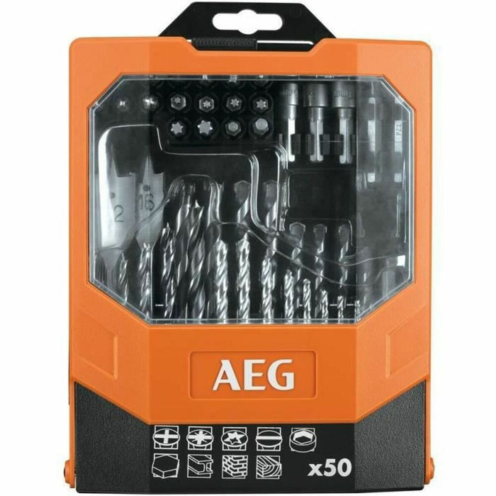 Set de bormașini și biți de găurit AEG Powertools AAKDD50 50 Piese