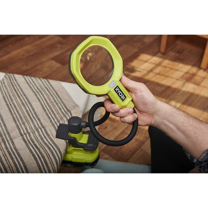 Lupa cu lumină LED Ryobi Braț flexibil 2,25x 5x 400 lm