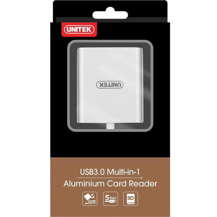 Cititor Extern de Carduri Unitek Y-9313 Negru Argintiu