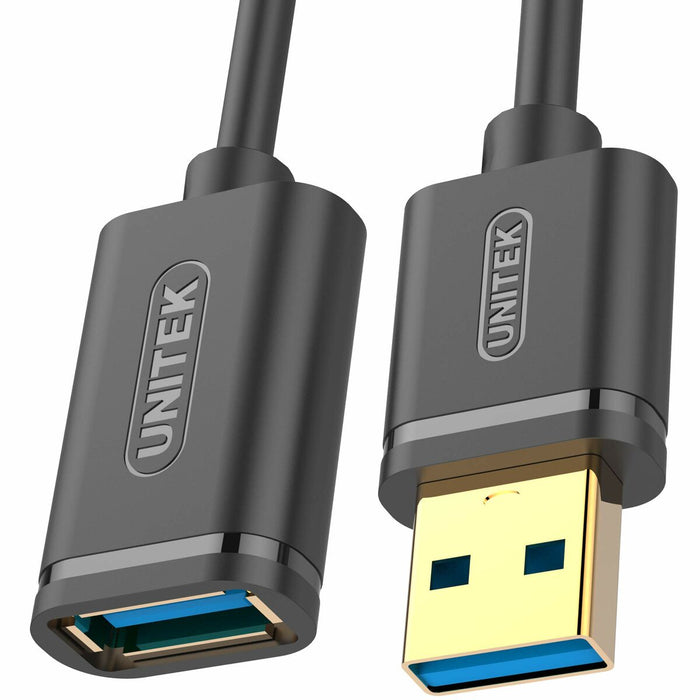 Cablu USB Unitek Y-C457GBK Tată/Mamă Negru 1 m