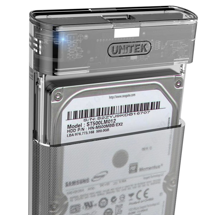 Cutie Externă Unitek S1103A Gri Transparent 2,5"