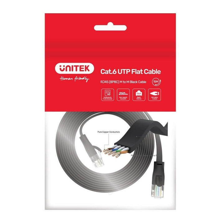 Cablu de Rețea Rigid UTP Categoria 6 Unitek C1812GBK 5 m