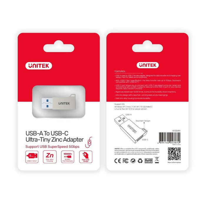 Adaptor USB la USB-C Unitek A1034NI